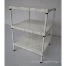 Adjustable Powder Coating 4 Tiers Perforated Home Metal Rack (MR454560B3)